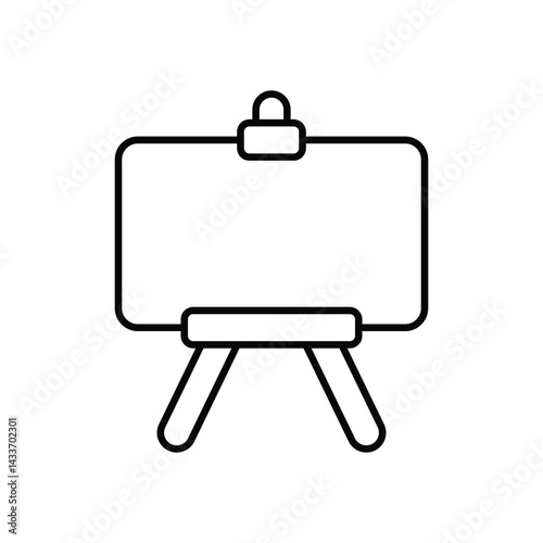 Standing Easel Icon vector stock illustration