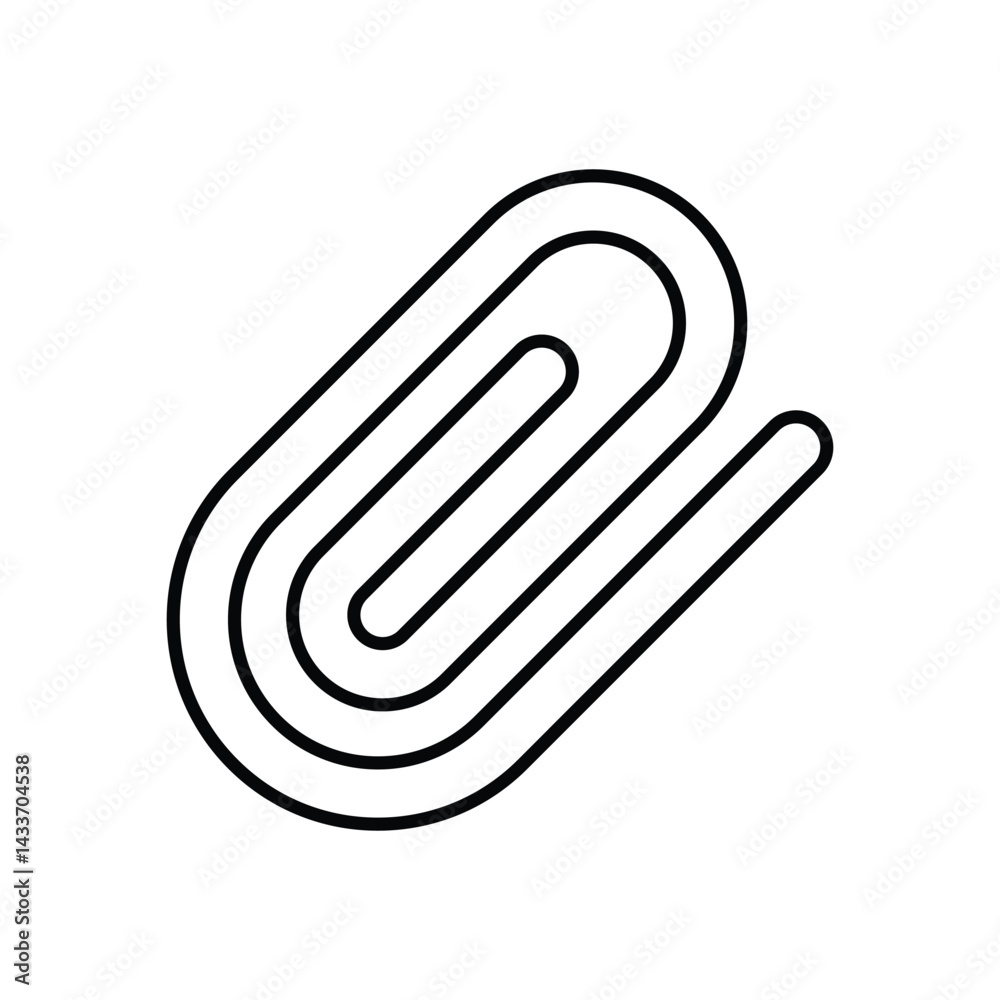 paperclip Icon vector stock illustration paperclip Icon vector stock illustration