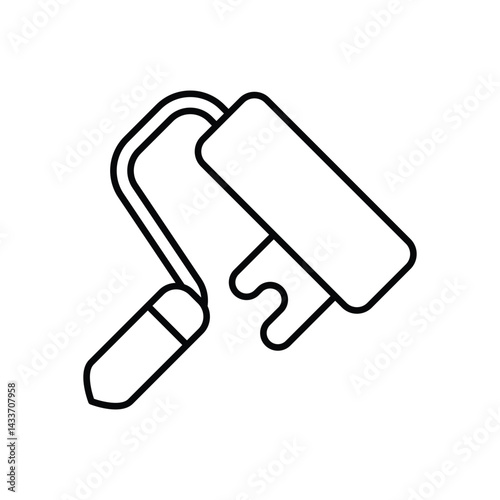 Paint Roller Icon vector stock illustration
