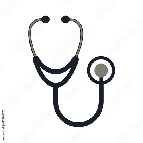 stethoscope on white background