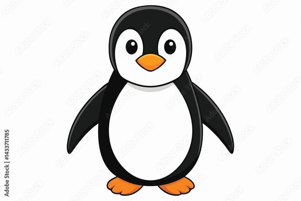 Obraz premium penguin on a white background.