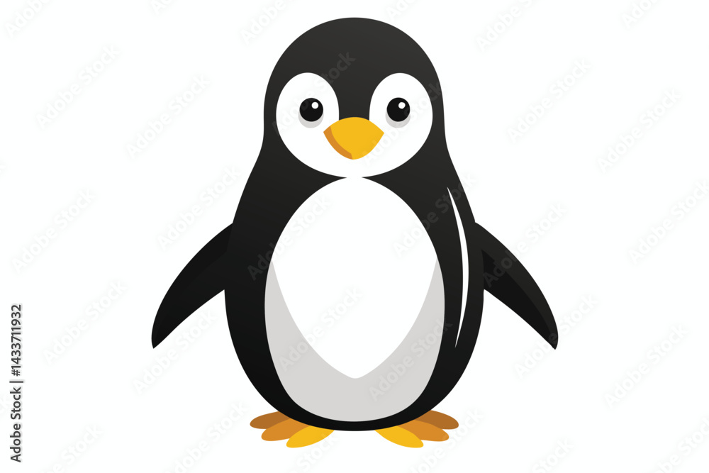 penguin on a white background. penguin on a white background.