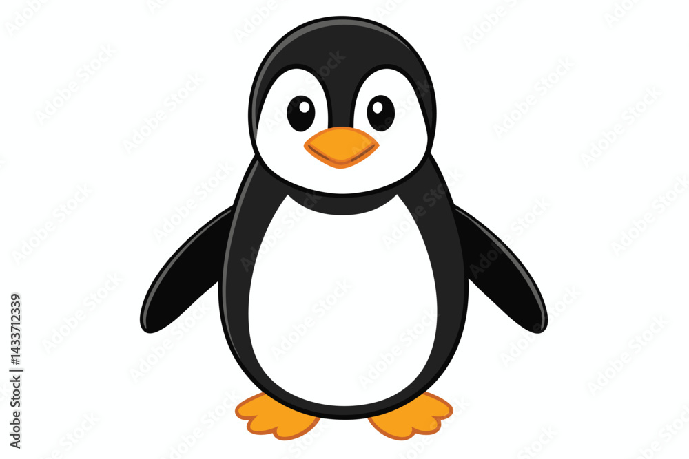 Fototapeta premium penguin on a white background.