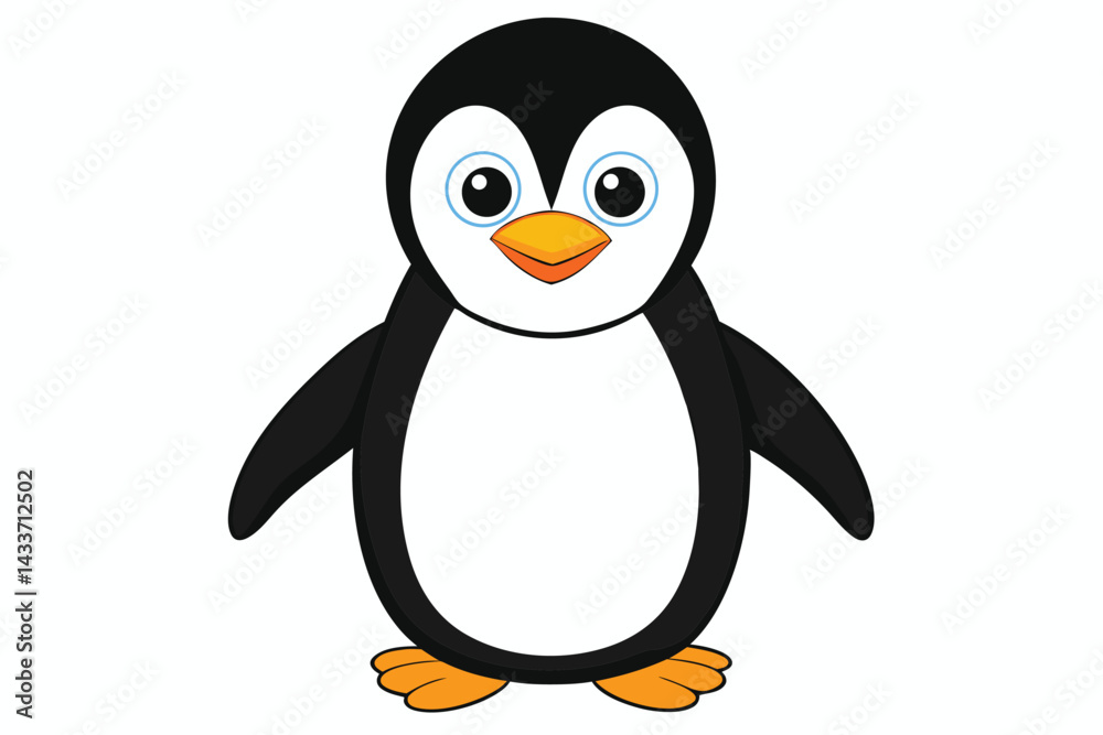 Obraz premium penguin on a white background.