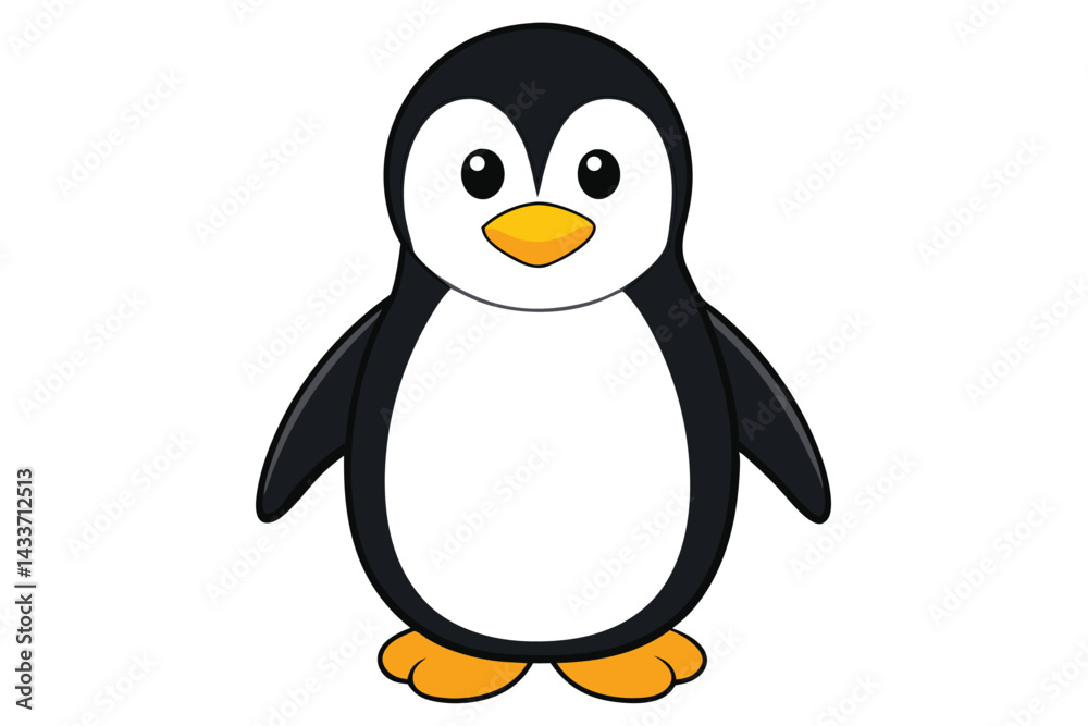 penguin on a white background. penguin on a white background.