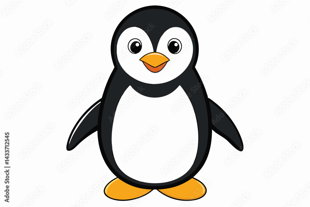 Obraz premium penguin on a white background.