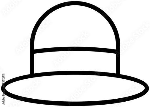Fashionable Women's hat cap icon