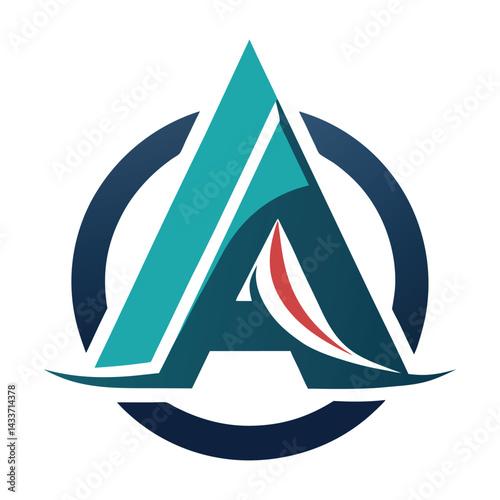  letter A vector emblem