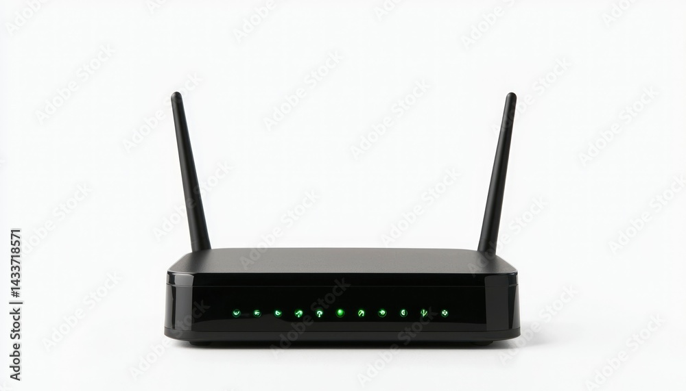 Black internet router Black internet router