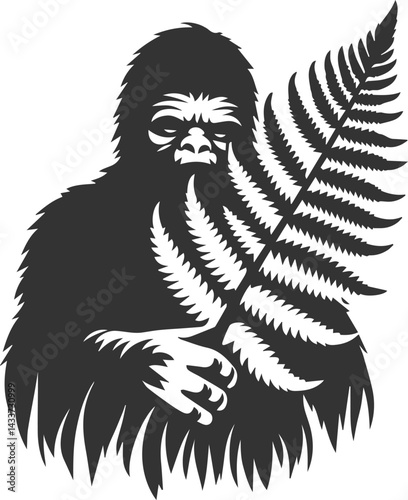 Wallpaper Mural Bigfoot silhouette Torontodigital.ca