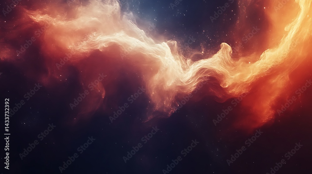Celestial Nebula Swirling Cosmic Cloudscape Celestial Nebula Swirling Cosmic Cloudscape