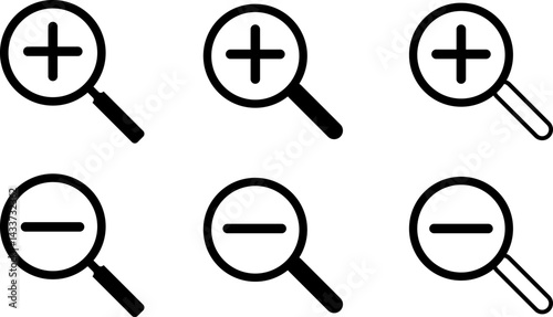 search icon set. Search Image icons. magnifying glass icon search image gallery. Image Searching Design
