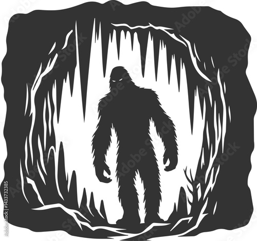 Bigfoot silhouette