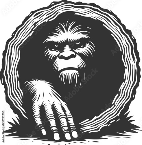 Bigfoot silhouette