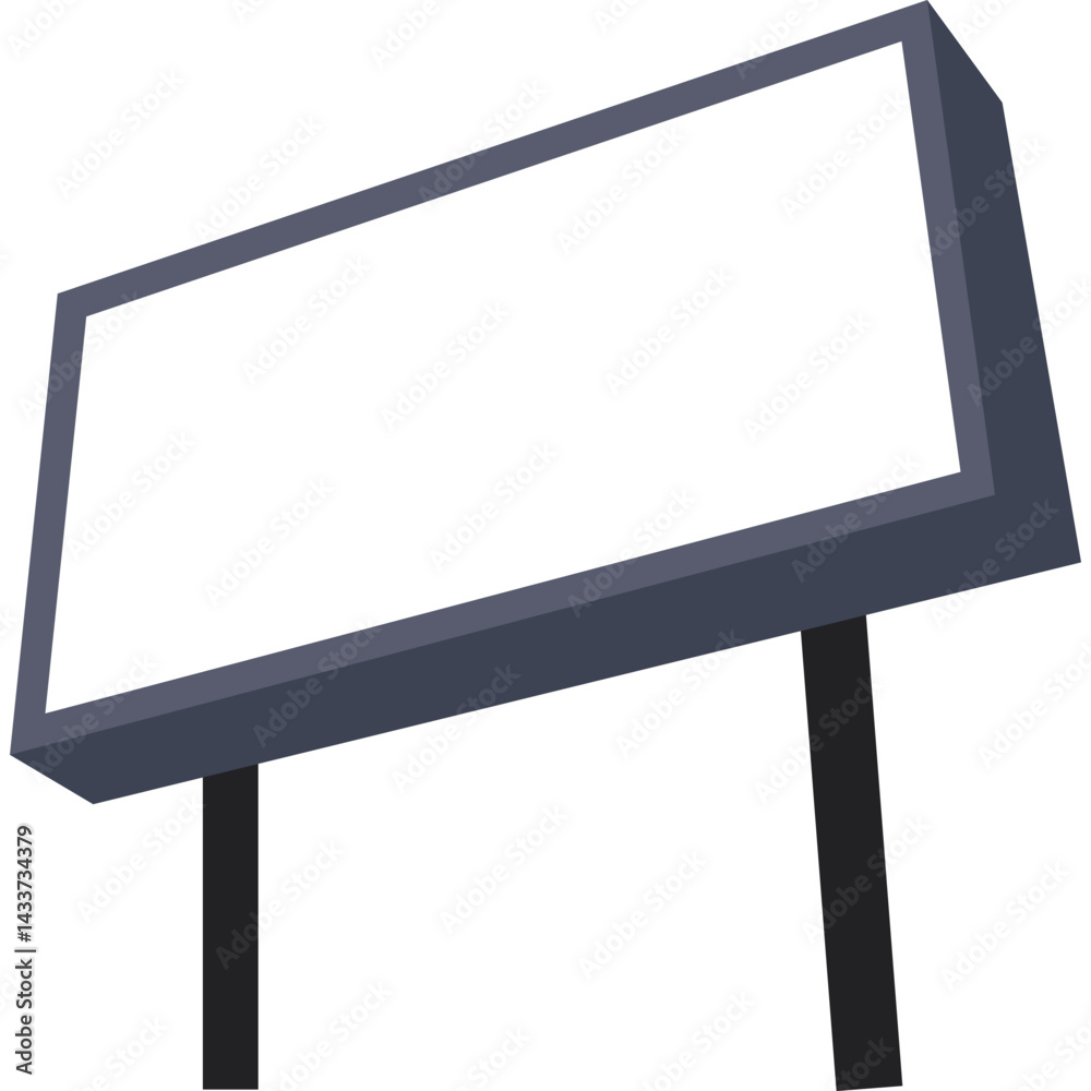 Fototapeta premium Billboard Flat Vector