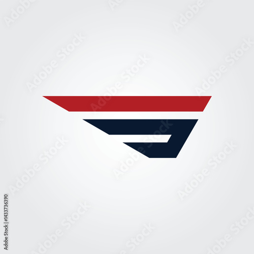 S wing icon logo design illustration