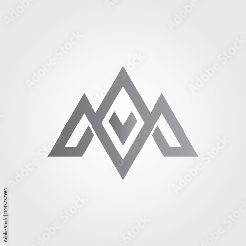 Triangle mountain icon design 2 illustration