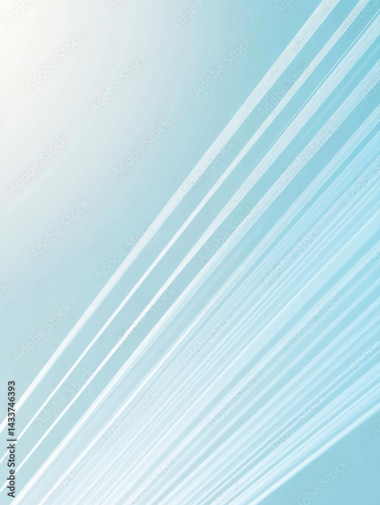 Obraz premium Abstract background with sleek curved lines and gradient blue tones creating a modern, minimalistic, and professional design suitable for technology and corporate use