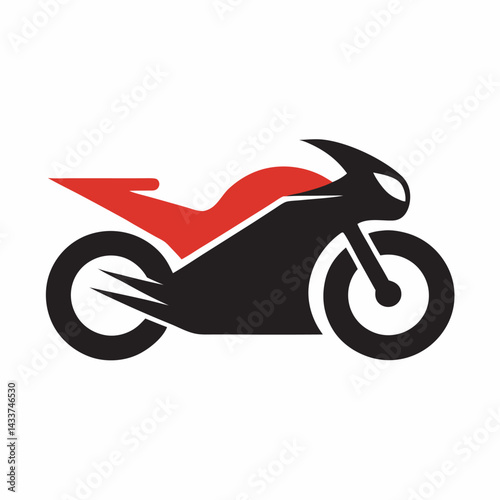 Modern Motorbike Logo Design Vector Icon Illustration vector