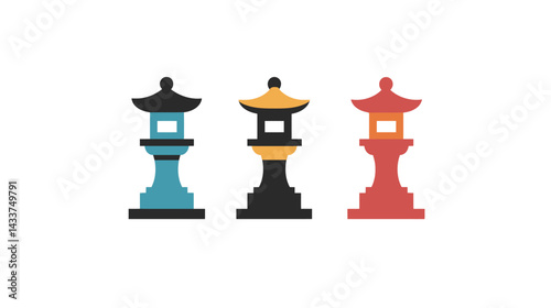 vector illustration of a lantern