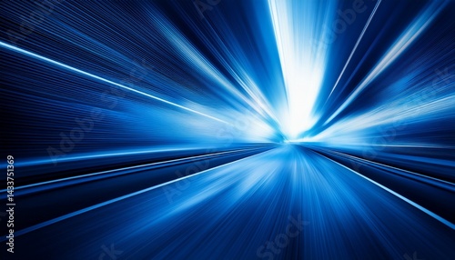 abstract speed motion blur background with blue