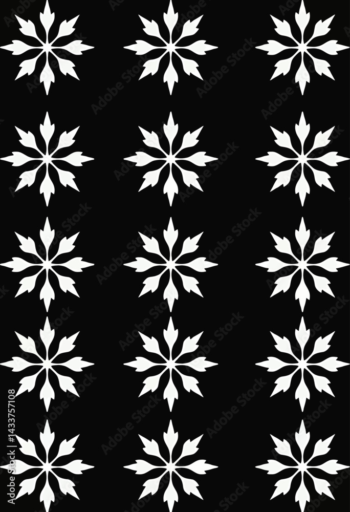 Elegant White Star Pattern on Black: Simple, Clean Graphic Design for Wallpaper, Fabric and Night Sky Aesthetic Projects - Vector EPS
Elegant White Star Pattern on Black: Simple, Clean Graphic Design for Wallpaper, Fabric and Night Sky Aesthetic Projects - Vector EPS