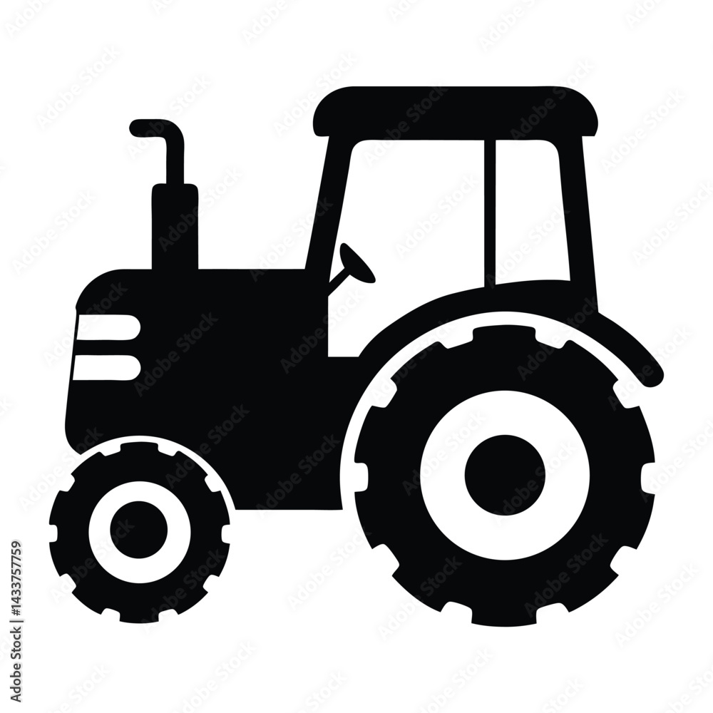 Obraz premium tractor isolated on white background