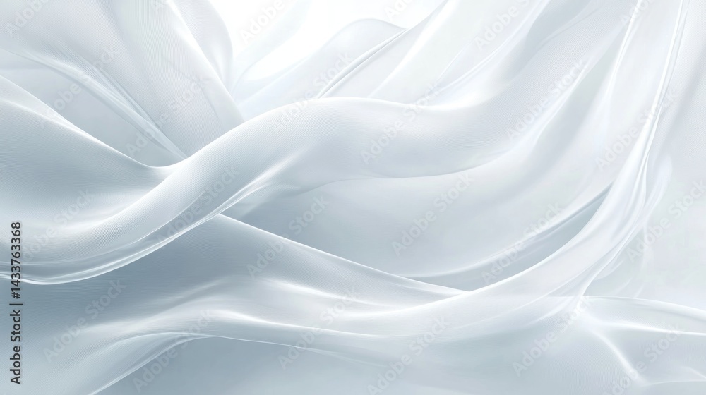 Obraz premium Flowing, light fabric drapes