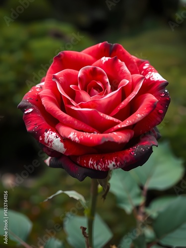 red rose in garden