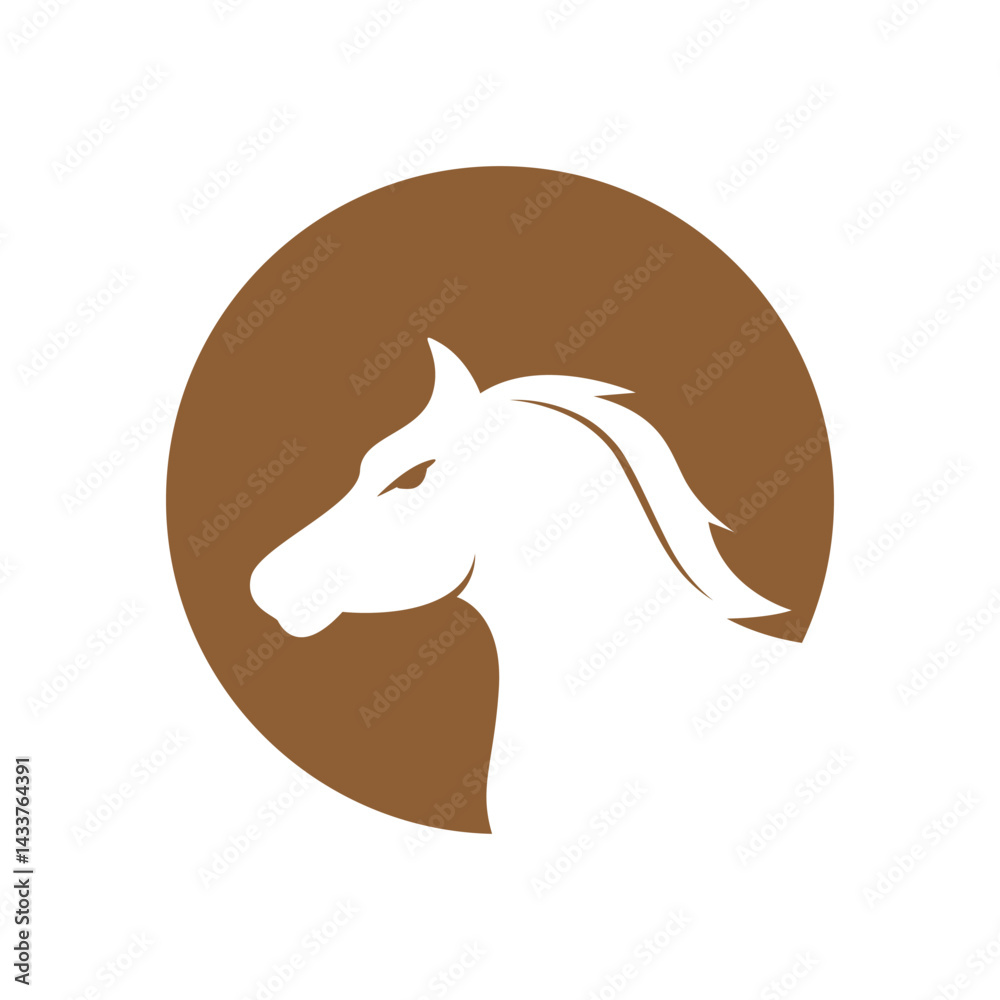 Obraz premium Horse logo icon design