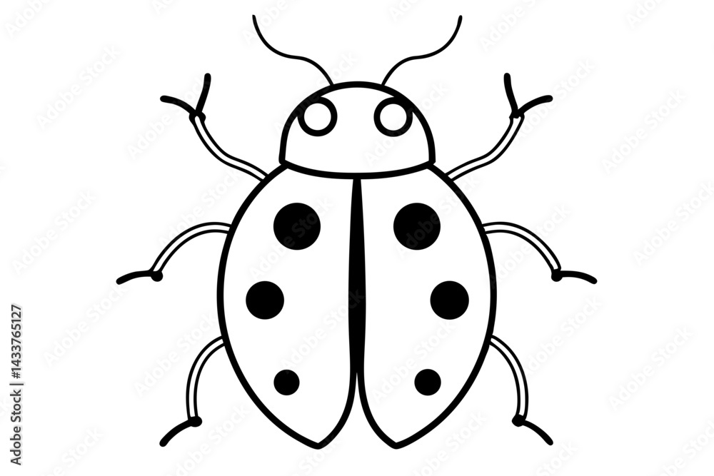 Minimalist Ladybug Line Art – Simple Insect Icon for Nature and Garden Designs
Minimalist Ladybug Line Art – Simple Insect Icon for Nature and Garden Designs