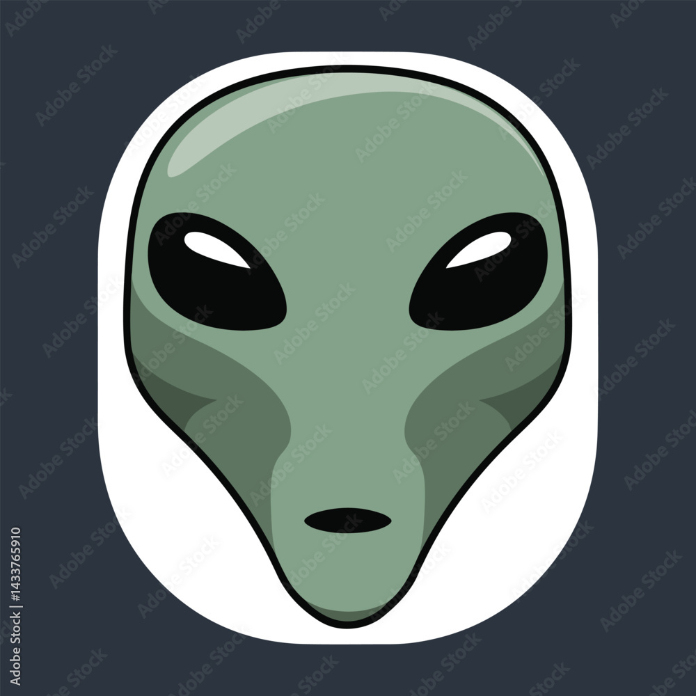 Fototapeta premium Alien Spaceship and Crop Circles Vector Design for World UFO Day Celebrations. A Bold, Solid Color Illustration for Posters, Social Media Posts, and T-Shirt Designs.
