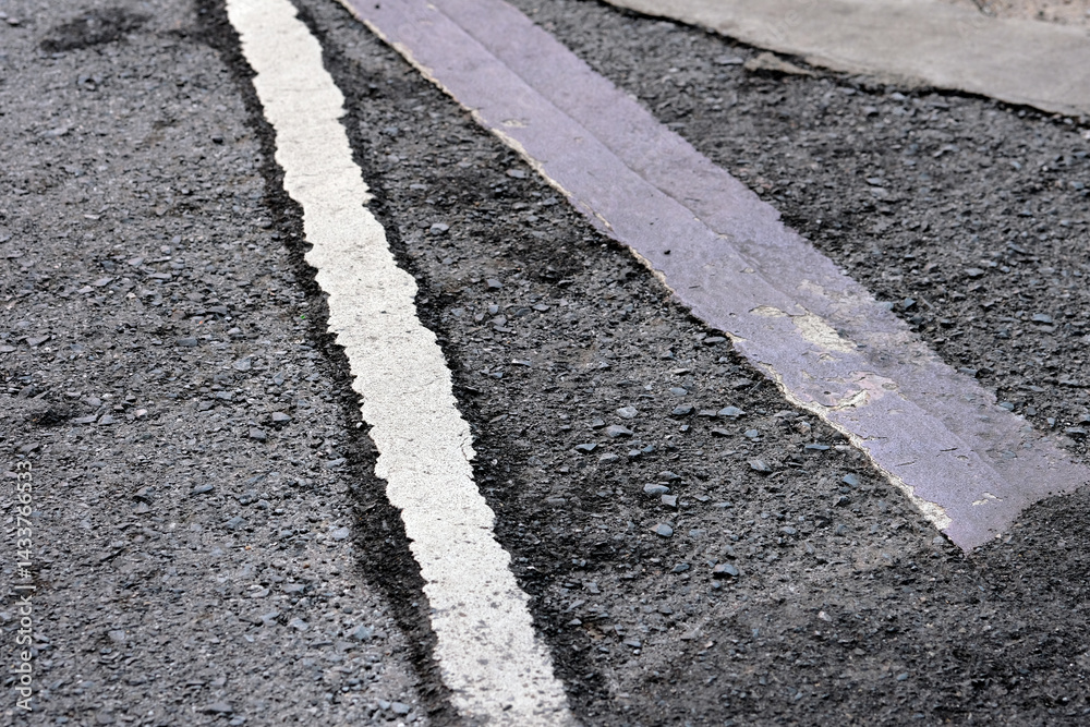 Obraz premium asphalt road texture
