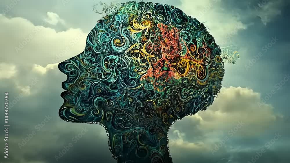 Intricate Mindscape: Visualizing the Labyrinth of Human Thought and Creativity