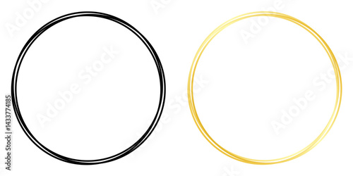 Simple aesthetic circle frames