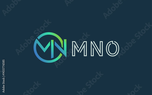 letter MNO logo, MN logo