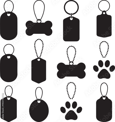 Collection of Dog Tags and Pet ID Tags