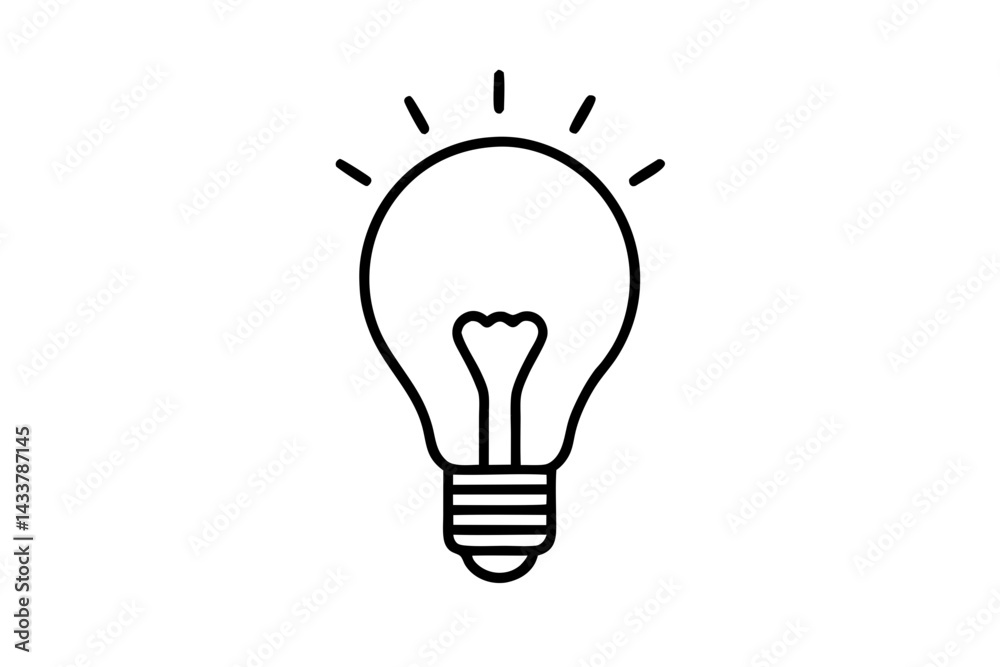 Minimal Lightbulb Line Art – Simple Innovation and Idea Symbol in Outline Style
Minimal Lightbulb Line Art – Simple Innovation and Idea Symbol in Outline Style