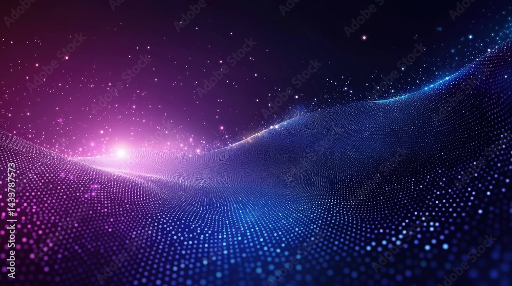 Fototapeta premium Abstract Digital Waveform Design