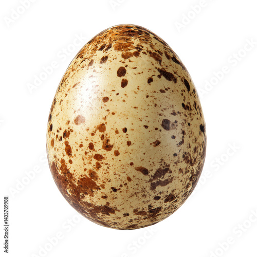 Unique Quail Egg with Distinctive Speckled Pattern photo