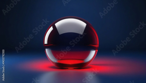 red glass sphere