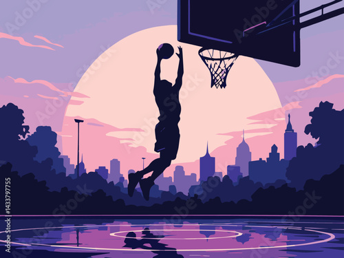 basketball player silhouette