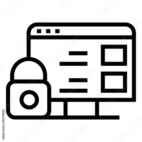 data security  vector icon