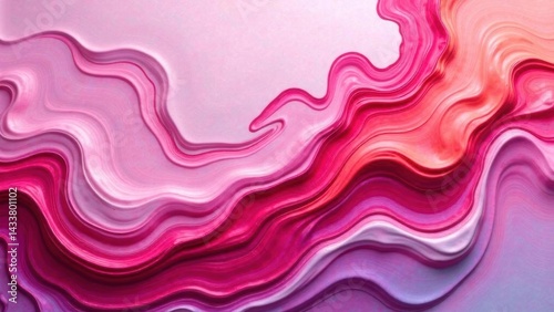 swirls of colorful paint liquid mixing background texture in pink