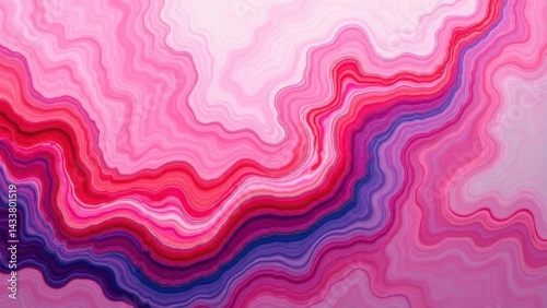 swirls of colorful paint liquid mixing background texture in pink