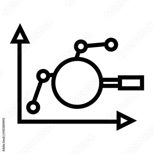 predictive analytics vector icon