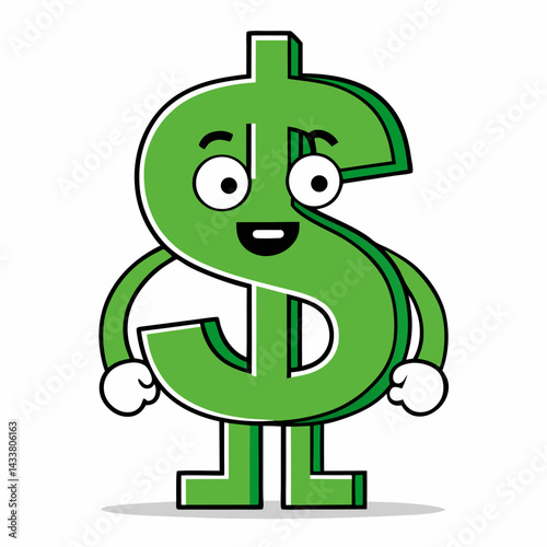 green dollar sign carton- currency, finance, wealth, illustration, symbol, banking, economy, investment, business, vector, savings, dollar sign, sign, finance and economy, paper currency, growth, icon