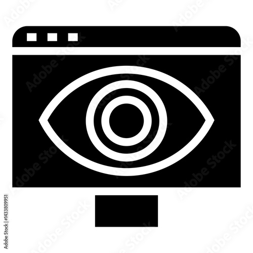 Fotografie data spying vector icon