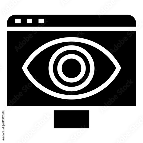Obraz na plátně data spying vector icon