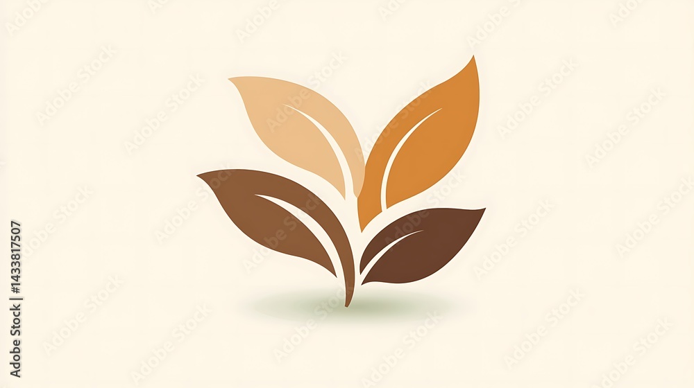 Autumn Leaves Design Element.